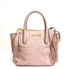 Miu Miu Madras 2way Handbag Pink From Japan 272 6397093