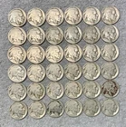 Buffalo Nickels Lot of 36 DATELESS Coins ~ NO DATE Buffalo Nickels.