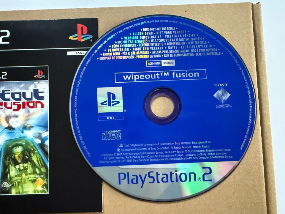 WipEout Fusion Demo Sony PS2 - UK PAL VGC CIB - High Quality Packing - Tracked - Image 3 of 4