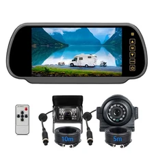 7" Display Truck/RV HD Side View/Rear View Backup Camera Includes 5M/10M Cable
