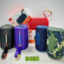 Portable Bluetooth Speaker Wireless Heavy Bass Subwoofer RGB LED Light Outdoor