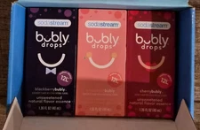 Sodastream Bubly Drops Variety 3 Flavours Blackberry, Cherry & Grapefruit