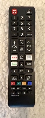 Samsung BN59-01315A Smart TV Remote Control Netflix Prime Video Hulu Black