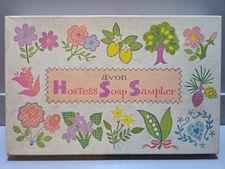Vintage Avon Hostess Soap Sampler New In Box Pastel Graphics (12) MidCentMod