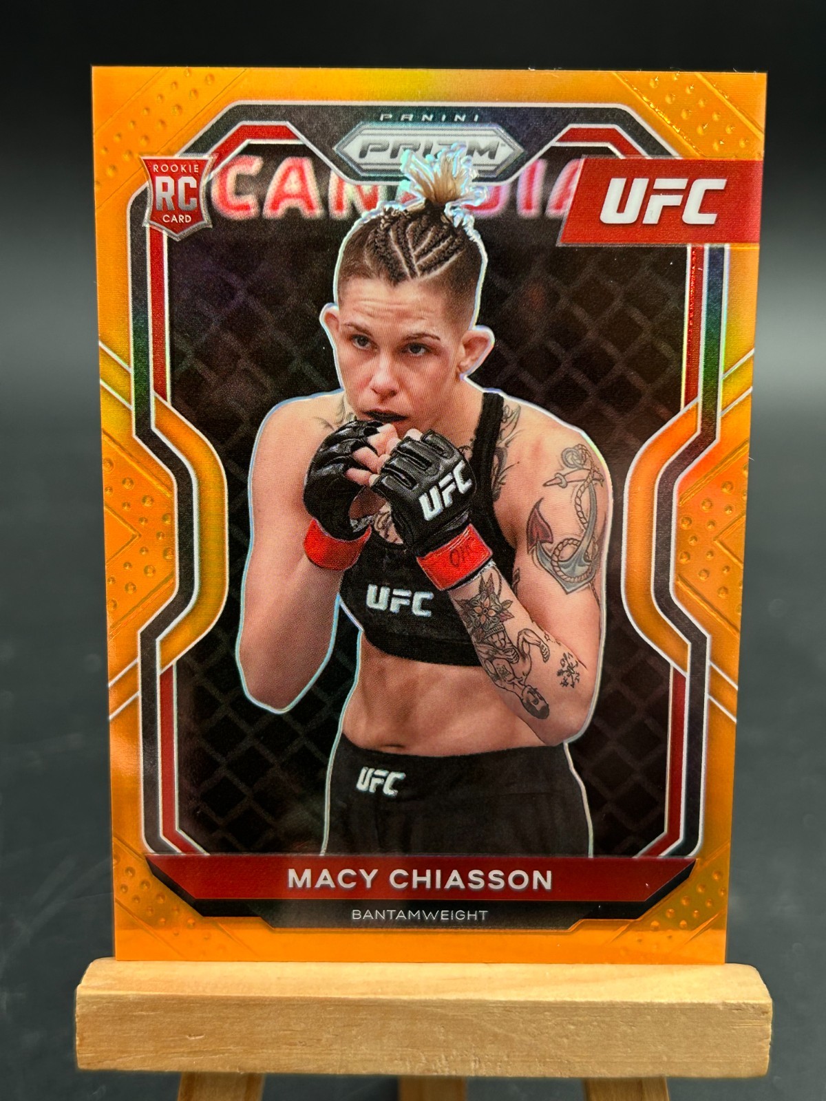 2021 Panini Prizm UFC Orange Prizm /99 Macy Chiasson #37 Rookie RC