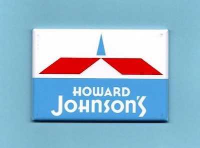 HOWARD JOHNSONS LOGO *2X3 FRIDGE MAGNET* HOTEL MOTEL VACATION TRAVEL ICE CREAM