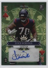 2023 5 Card Draw Stacked Deck Ten of Clubs 3/3 Juice Scruggs Rookie Auto RC e6p. rookie card picture
