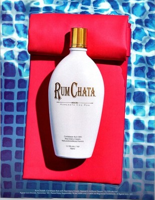2019 RUM CHATA CARIBBEAN RUM BAR DECOR PRINT AD