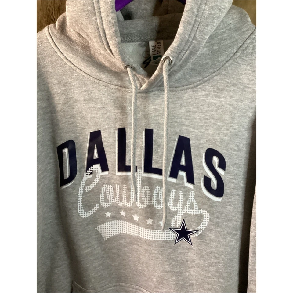 G-III 4Her by Carl Banks Dallas Cowboys Women’s Gray Hoodie Size Large - Image 2 of 3