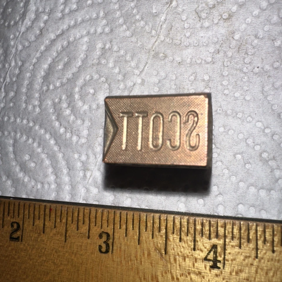 Печатный блок (Scott) латунь на свинце - Изображение 2 из 4