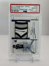 2017 Panini National Treasures David Dahl Material Signature-Gold PSA 10 #/49