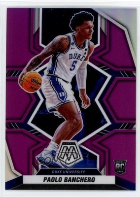 2022 Chronicles Draft Picks Mosaic Purple Prizm /49 Paolo Banchero Rookie RC 9cf