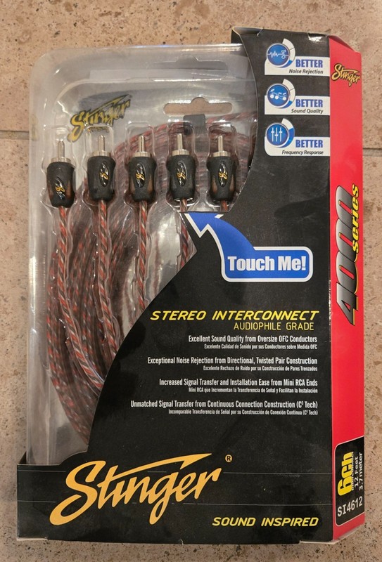 Stinger SI4612 12-Foot 4000 Series Professional 6 Channel RCA Interconnects
