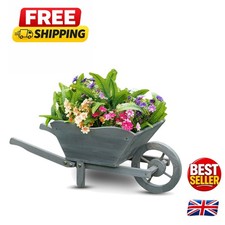 Traditional Garden Wheelbarrow Planter – Easy Assembly for Outdoor Display