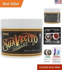 Strong Hold Pomade 4 oz - Scent Water-Based Gel for All Hairstyles