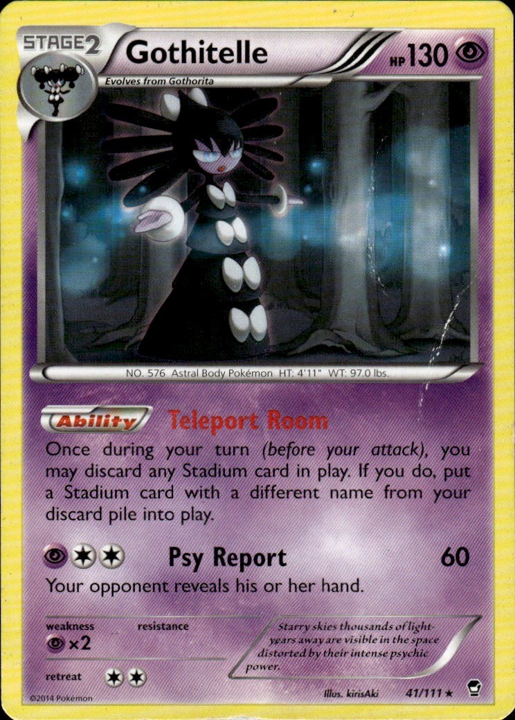 Pokemon TCG Card Gothitelle XY - Furious Fists 41/111