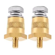 1Pair Battery Pole Adapter Terminal Connector Fittings M6 Thread Post Adapter