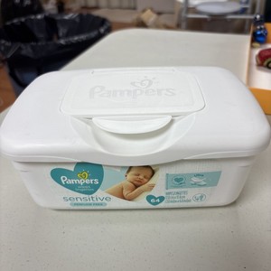 Pampers Sensitive 2019 Refillable Pop Up Baby Wipes Container EMPTY Holds 64