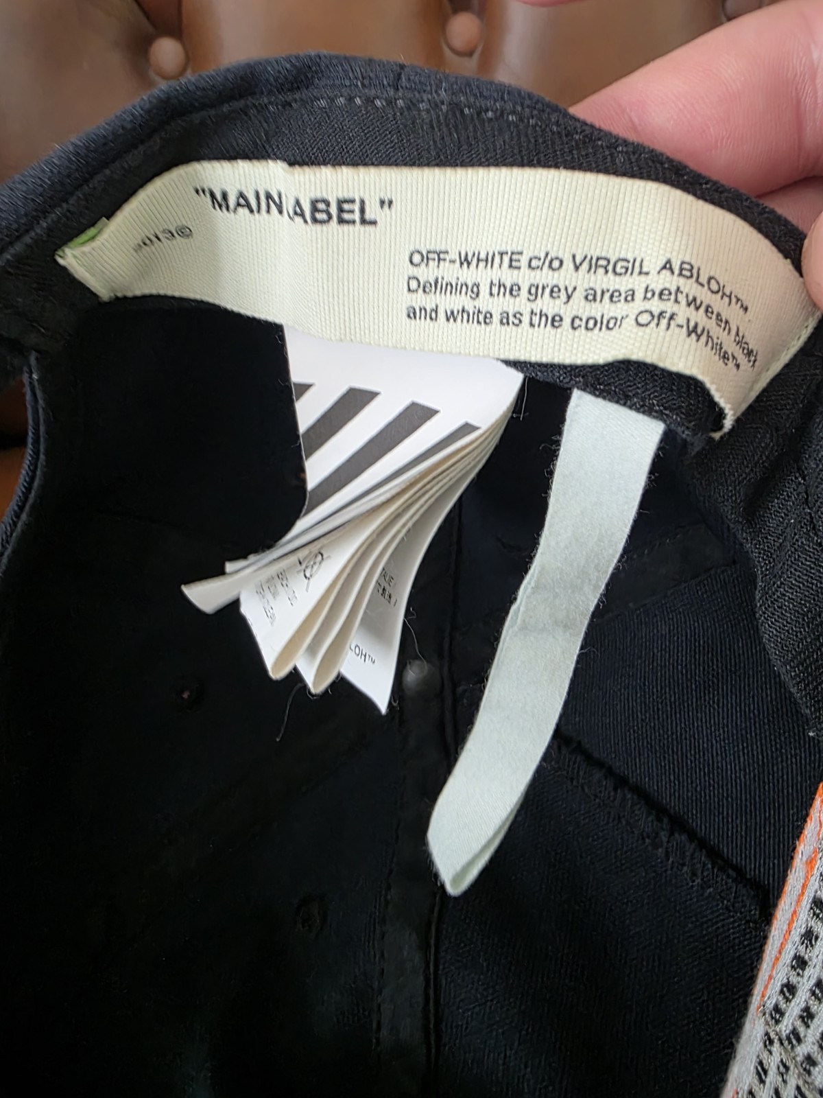 Off-white Adjustable Cap Adjustable One Size 100%… - image 8