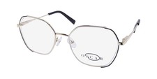 OSCAR DE LA RENTA OSL 774 EYEGLASS FRAME/GLASSES LARGE LENSES STAINLESS STEEL
