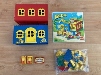 Lego Vintage Fabuland 344 Tankstelle komplett mit Anleitung (deutsch)