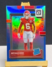Bryan Cook RC #d/299 AQUA HOLO PRIZM 2022 Donruss Optic #272 Chiefs Rated Rookie