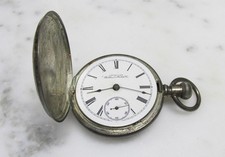 Antique 1895 Waltham Pocket Watch Coin Silver Case; 7Jewels  'AS IS'  11-D875