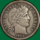 1914 Barber Dime Extremely Fine XF Coin #43346