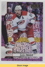 2017-18 O-Pee-Chee Platinum Violet Pixels Justin Faulk #138 READ uk2