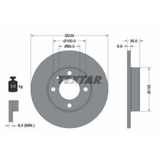 Disque de frein Audi 50