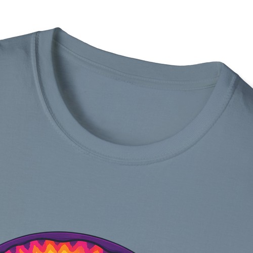 Tie Dye Mushroom Psychedelic Trippy Retro Hippie Natur Unisex Softstyle T-Shirt - Bild 76 von 112