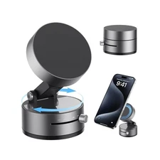 Vacuum Magnetic Suction Phone Holder,Upgraded 360° Adjustable S... USA FAST