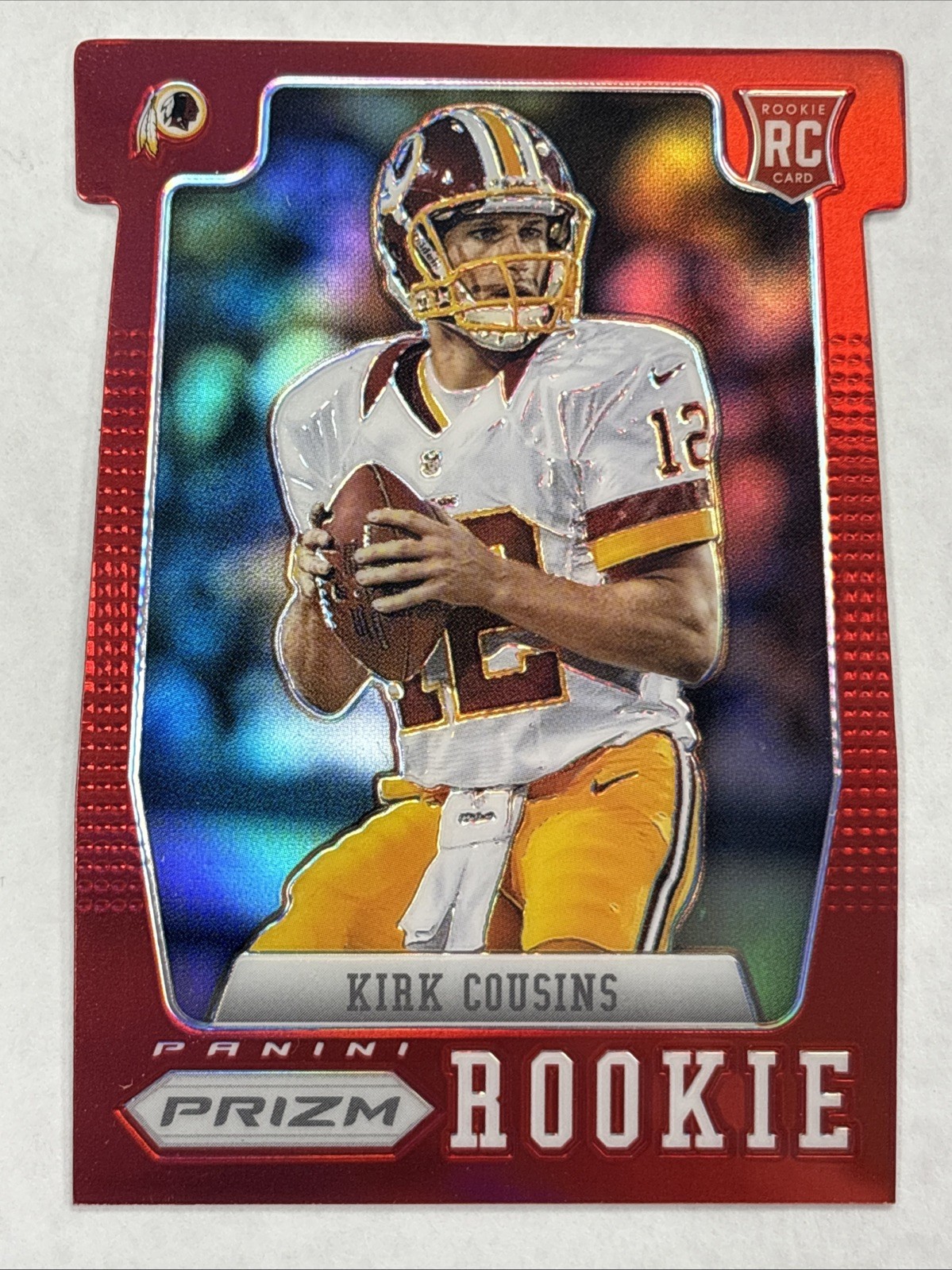 2012 Panini Prizm Kirk Cousins RC Red Prizm Die Cut SP #277