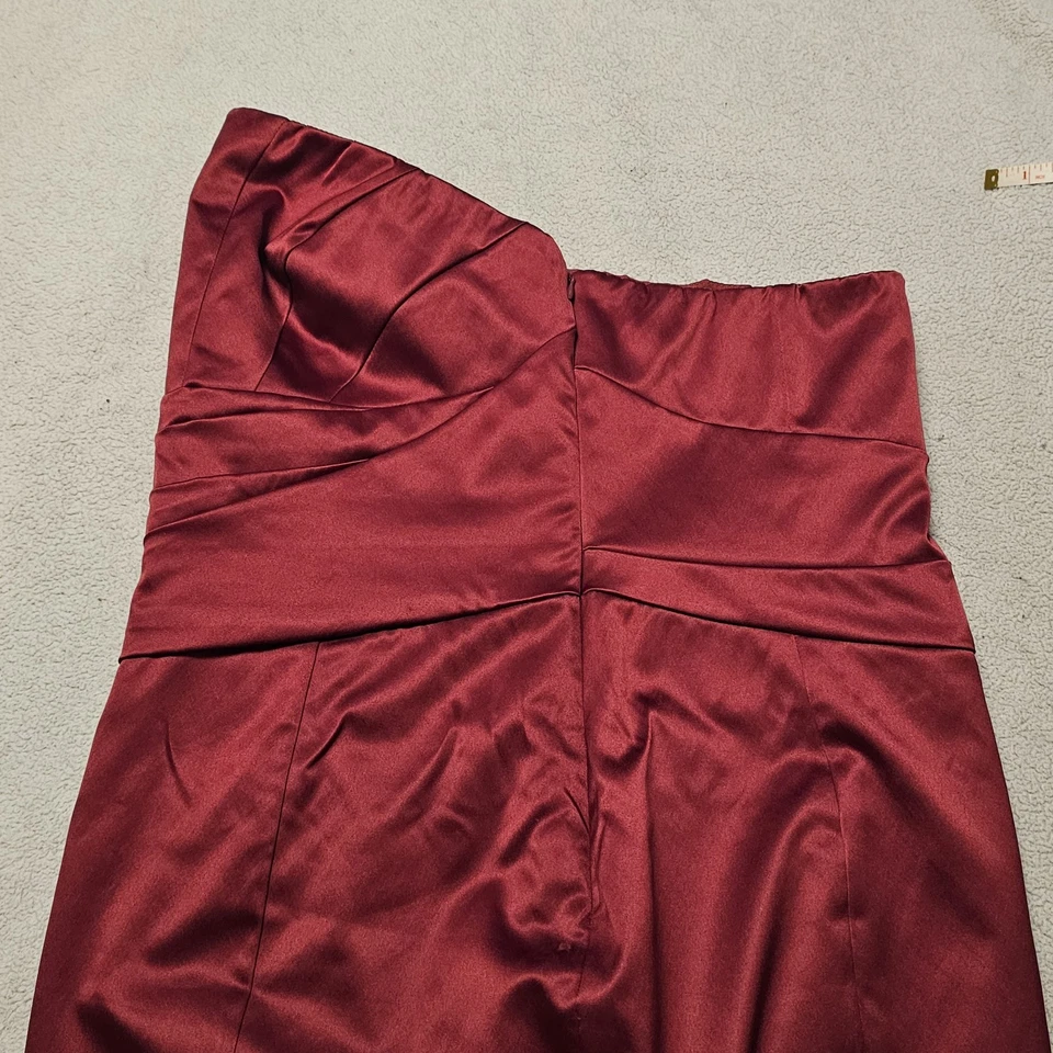 Vestido vaina de cóctel formal sin tirantes rojo talla 10 The Limited para mujer Foto 4 de 4