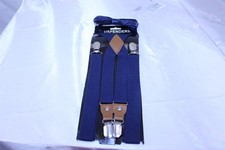 Kid's Navy Blue Adjustable Suspenders  Bow Tie Set
