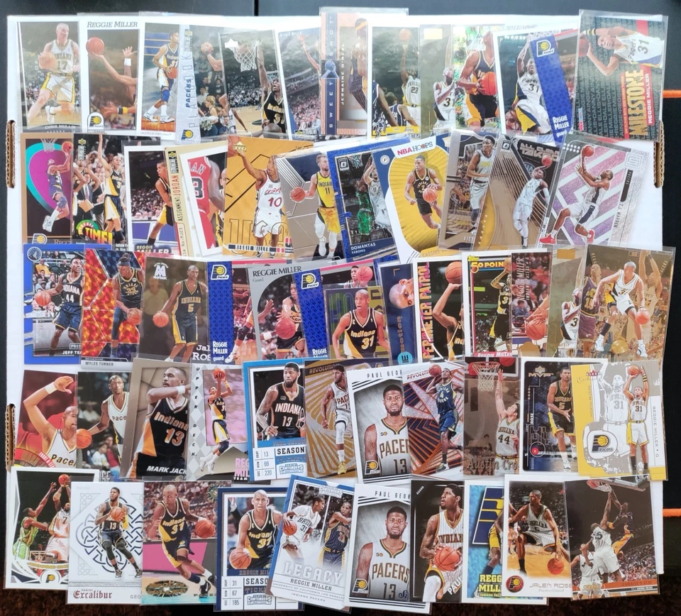 (195x) Indiana Pacers ENORME LOTE Reggie Miller PAUL George Mullin - PRIZM - Novato Foto 3 de 4