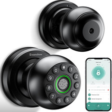 Smart Door Knob Fingerprint Lock 4-In-1 Keyless Entry Fingerprint/App/Code/Key