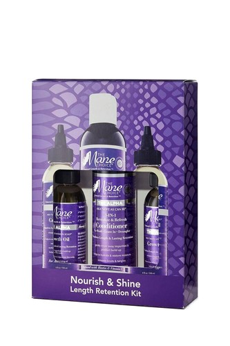 The Mane Choice Hair Care Nourish & Shine Length Retention Kit: 2 x 4 oz The Alp