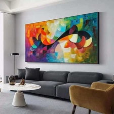 Hand Painted Abstract Oil Painting On Canvas For Living Room Home Decor X425