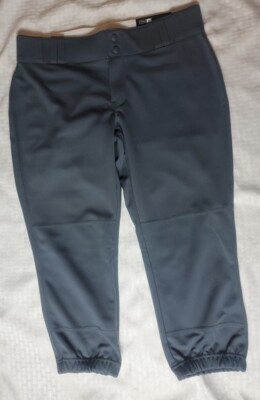 Champro Women's Low-Rise Tournament Fastpitch Pant GRAPHITE Large Pants NWT 