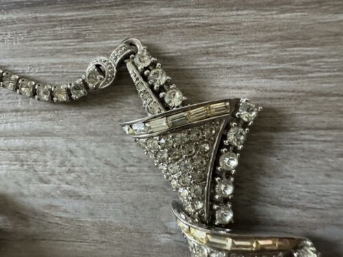 PENNINO Vintage Sparkling Clip-On Earrings Necklace Set Necklace - Picture 2 of 18