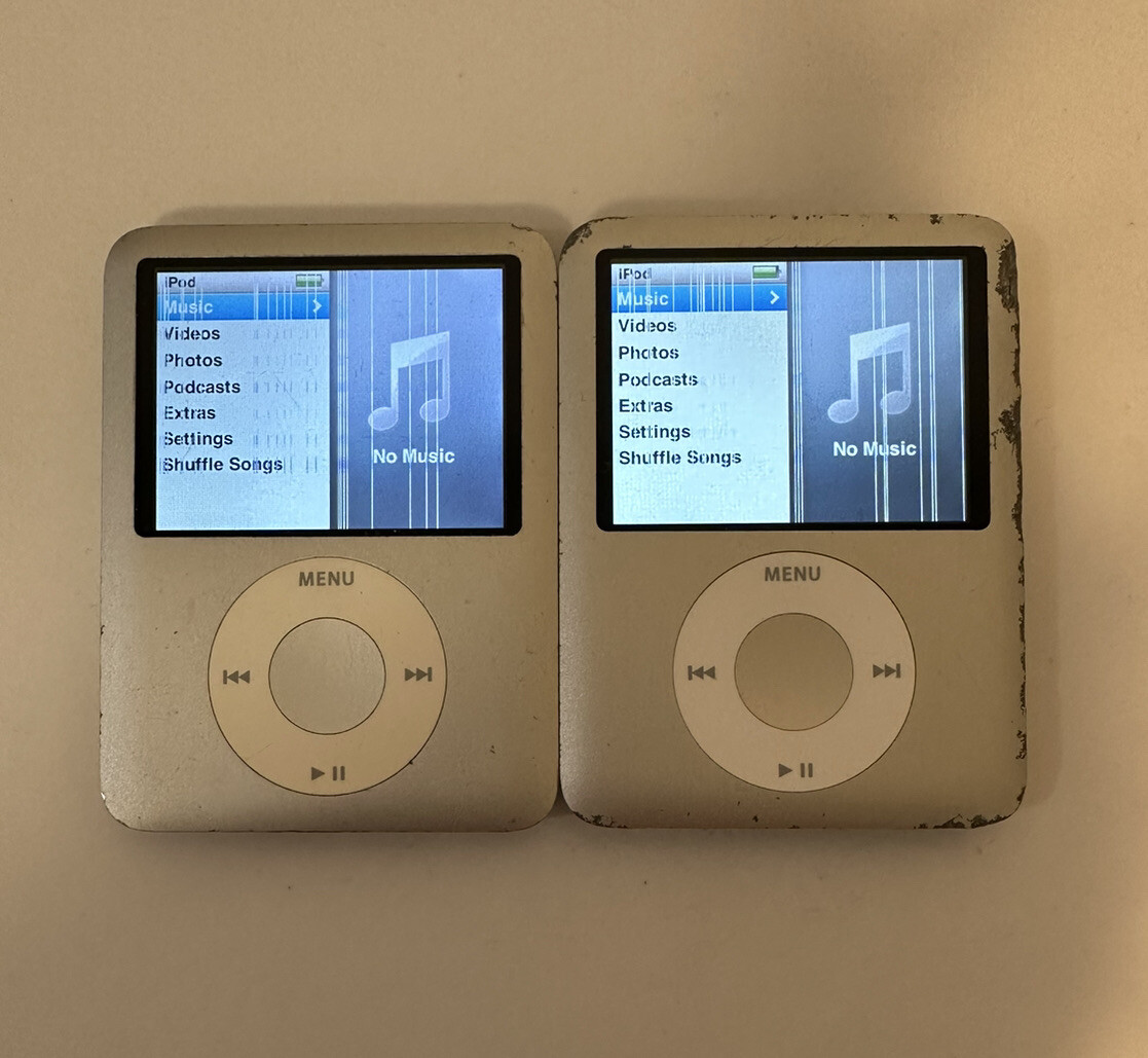 Apple iPod Nano まとめ売り！8点 Lot of 2X Apple iPod Nano 3rd Generation 4GB - Silver