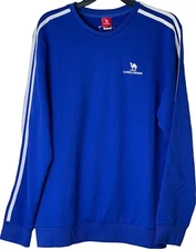 New with Tags Camel Crown Royal Blue Crew Neck Men's Long Sleeve Casual Shirt M
