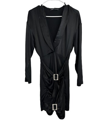 discount long sleeve dresses Satin Long Sleeve Formal Evening Gown