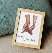 Couples Anniversary Wedding Gift Love Print Poster Gift For Her Meaningful Gift