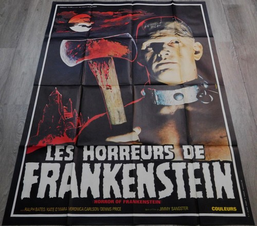The Horror of Frankenstein French Movie Poster Original 47"63 1970 David Prowse