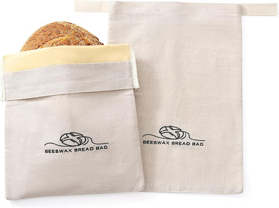 Bread Bags Homemade Bread. Linen Beeswax Bread Bags. Sourdough Bread Bags. Pack