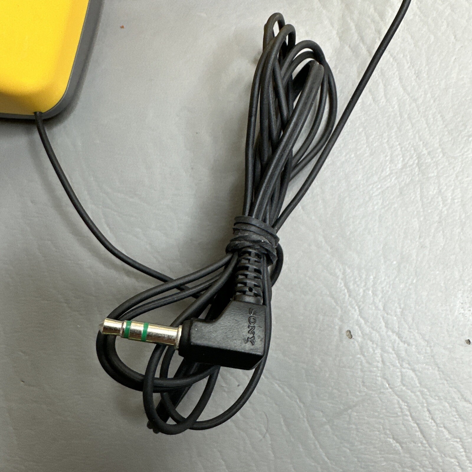 Vintage Yellow Sony Walkman Sports SRS-5G Stereo Speaker System WORKING
