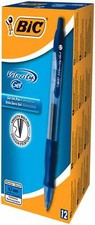 Image of Bic Velocity Gel Pens - Blue  - Pack of 12