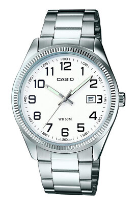 Damenuhr CASIO LTP-1302D-7BVDF Edelstahl Weisse Klassiker Vintage